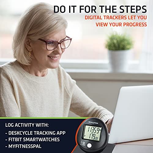 DeskCycle 2 Under Desk Bike Pedal Exerciser with Adjustable Leg �C Mini Exercise Bike Desk Cycle- White