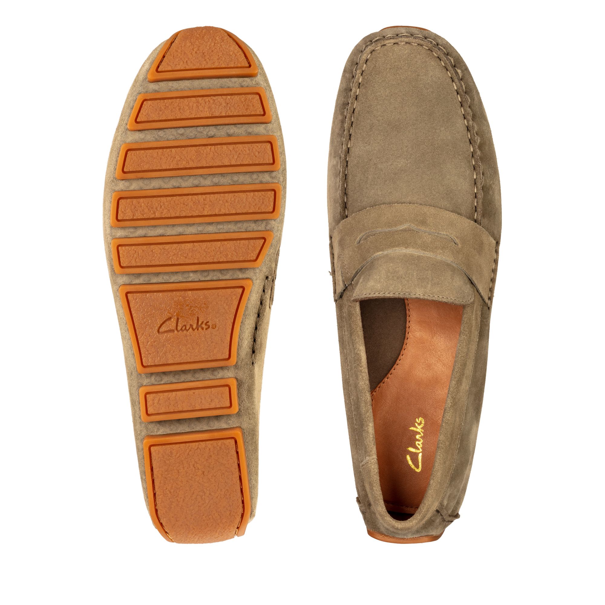 Men oswick-penny-olive-suede