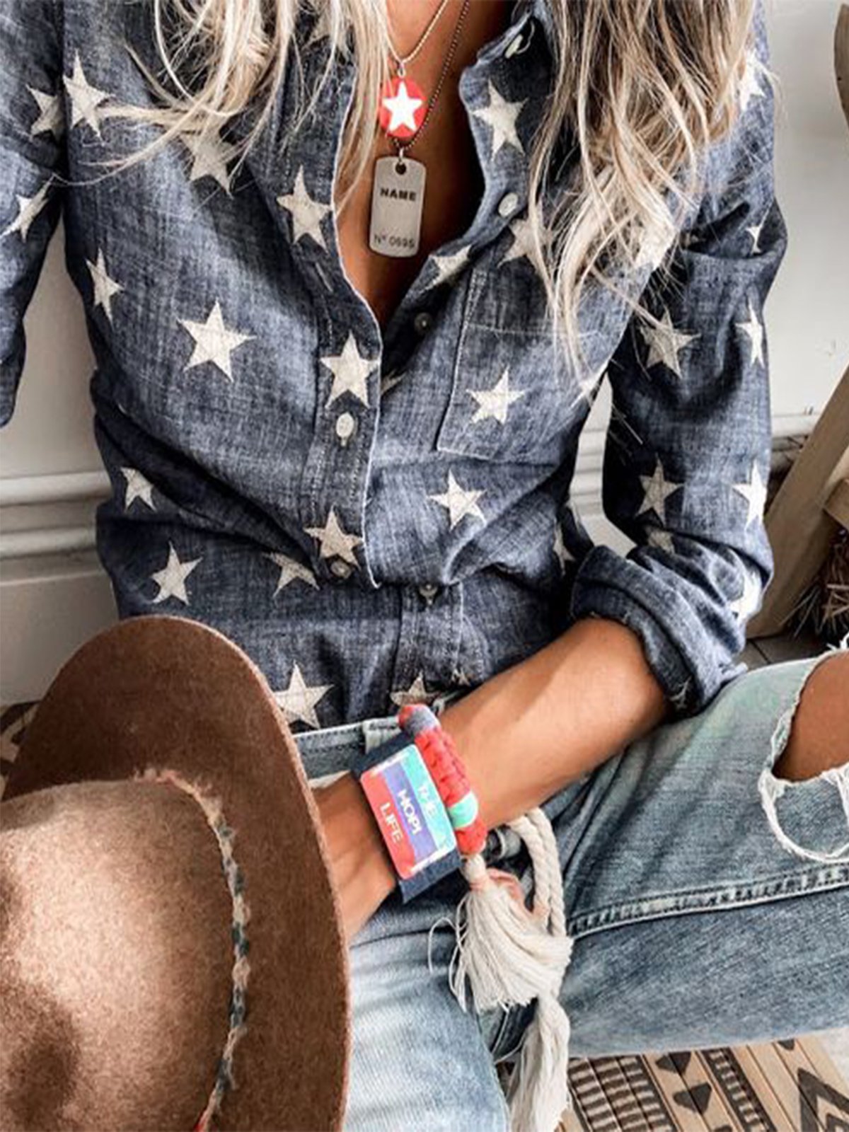 Lone Star Western Denim Shirt