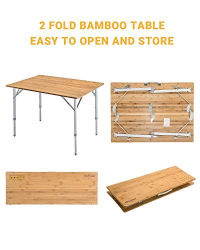 KingCamp Bamboo Heavy Duty 176 lbs Environmental Protection