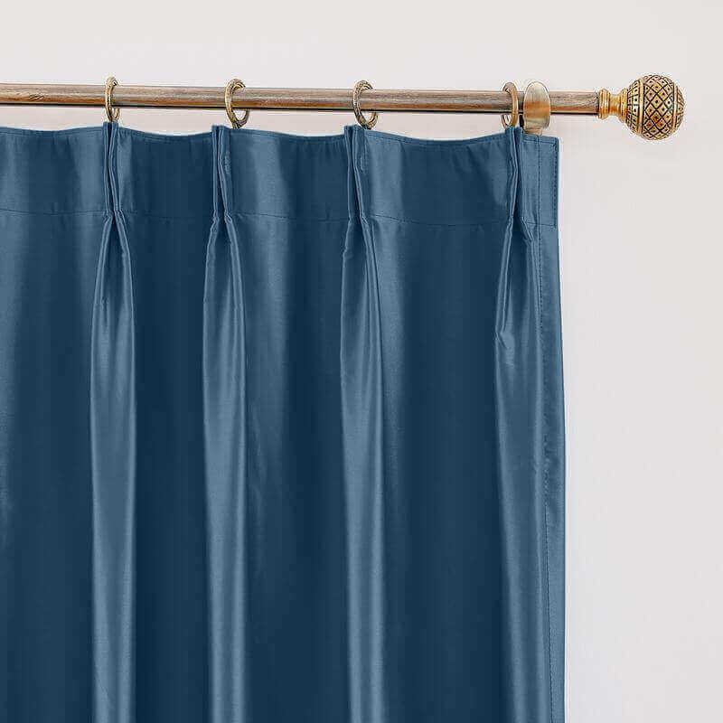 CUSTOM Lao Hang Zhou Navy Polyester Cotton Thermal Insulated Curtain