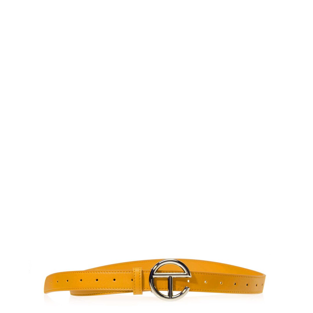 Logo Belt - Silver/Mustard