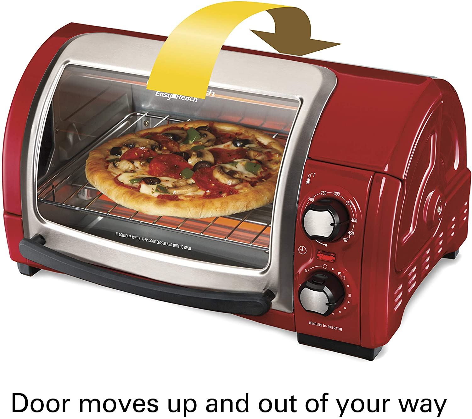 Hamilton Beach Easy Reach Countertop Toaster Oven,