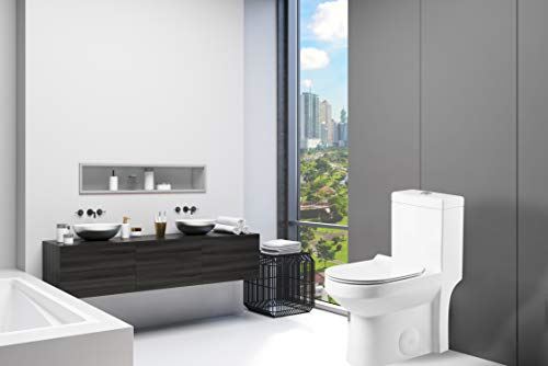 Dual-Flush Round One-Piece Toilet 12��� Rough in (Seat Included)