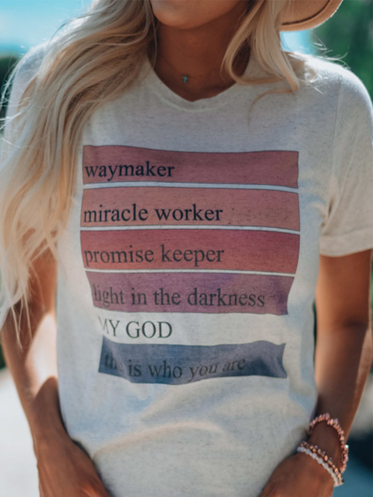 White Tc Casual Letter Crew Neck Shirts & Tops