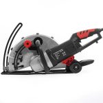 14 in. 15 Amp Corded Industrial Cutter Wet/Dry Circular Saw with Guide Roller and Depth Adjustment