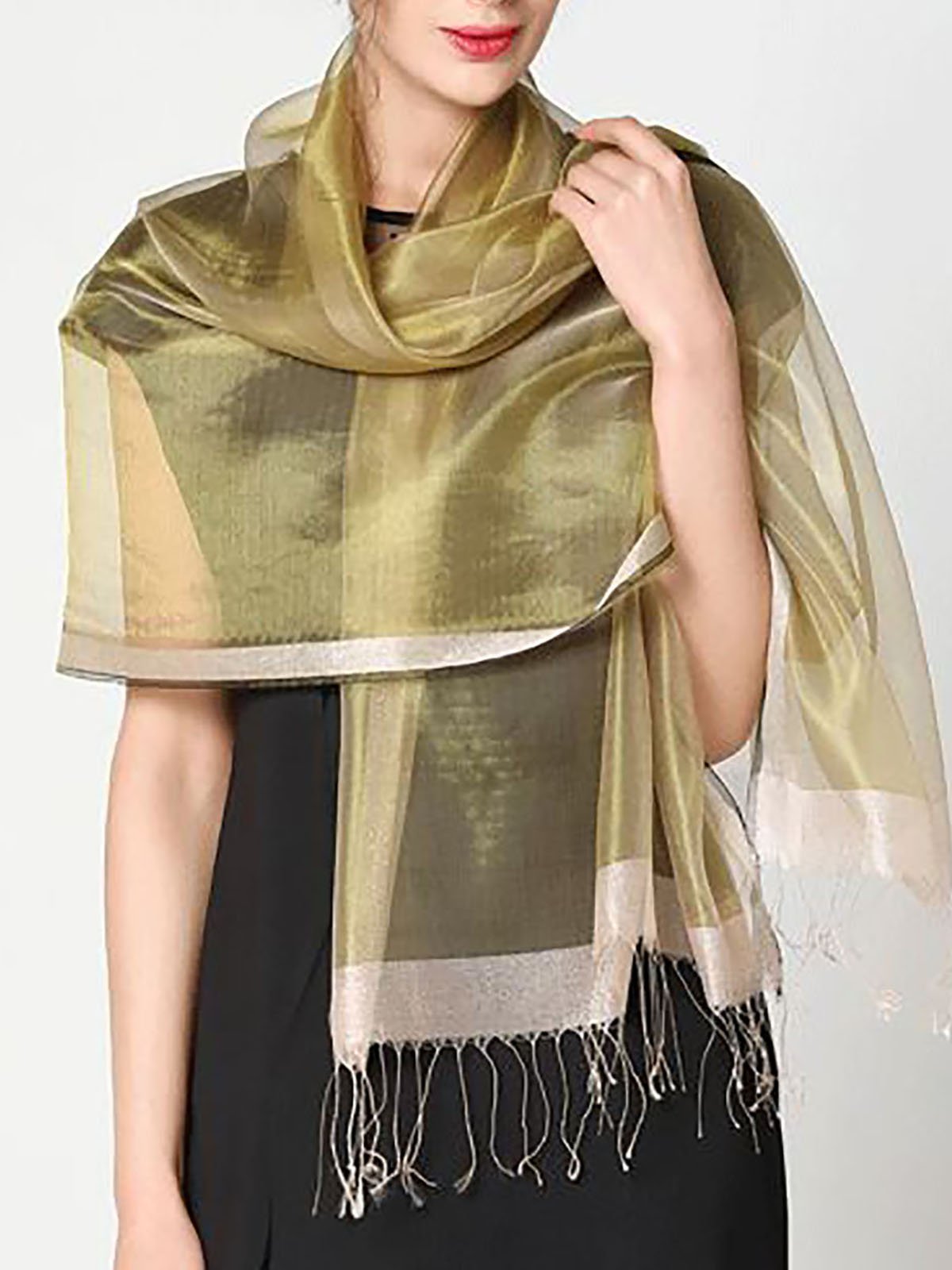 Beach Fringed Solid Scarve