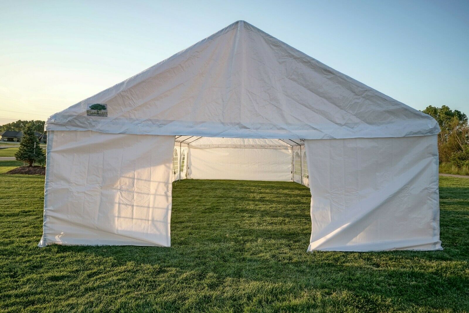 Shade Tree 20'x30' Heavy Duty Event, Party, Canopy Tent w/Sidewalls - White