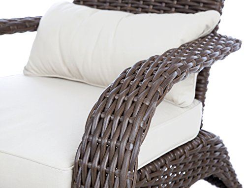 Fire Sense 62172 Coconino Wicker Chair, Mocha Deluxe