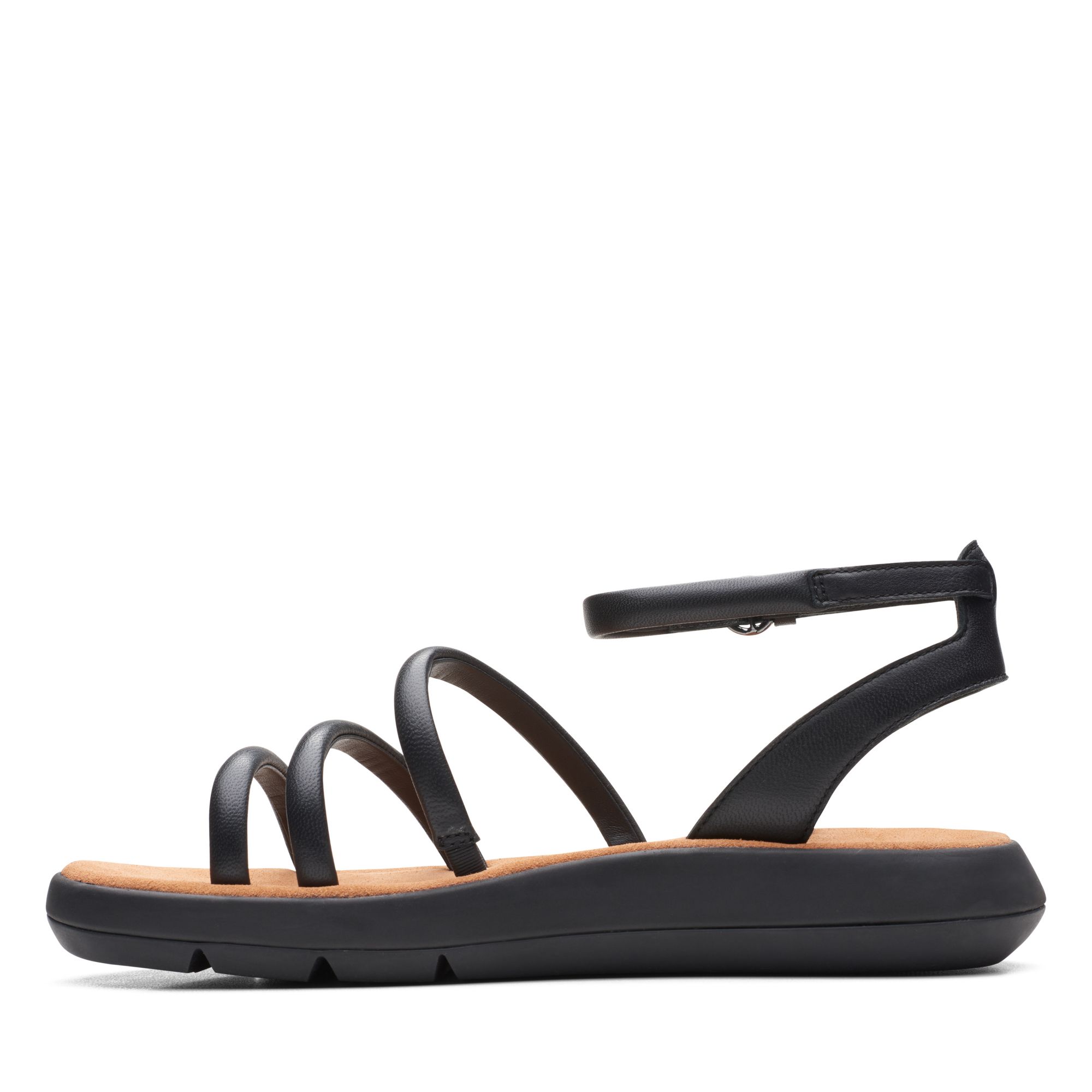 Women Sandals Jemsa Style Black Leather