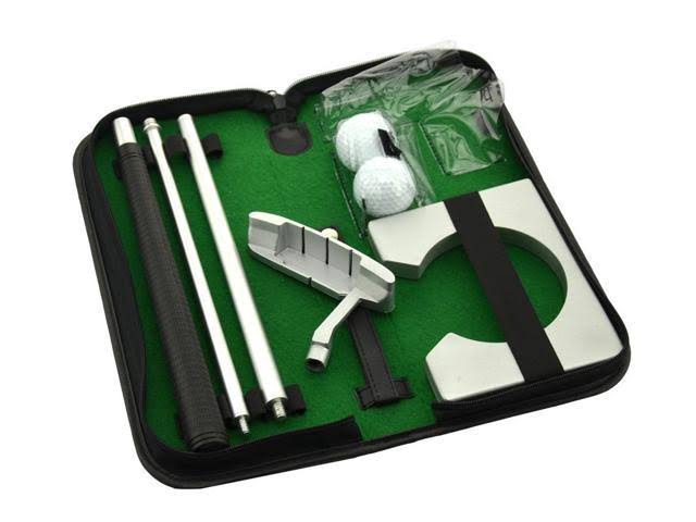 Posma PG020 Portable Golf Putter Putting Gift Set Kit with Putter, 2pcs Balls, Putting Cup for Indoor Outdoor Training Practice