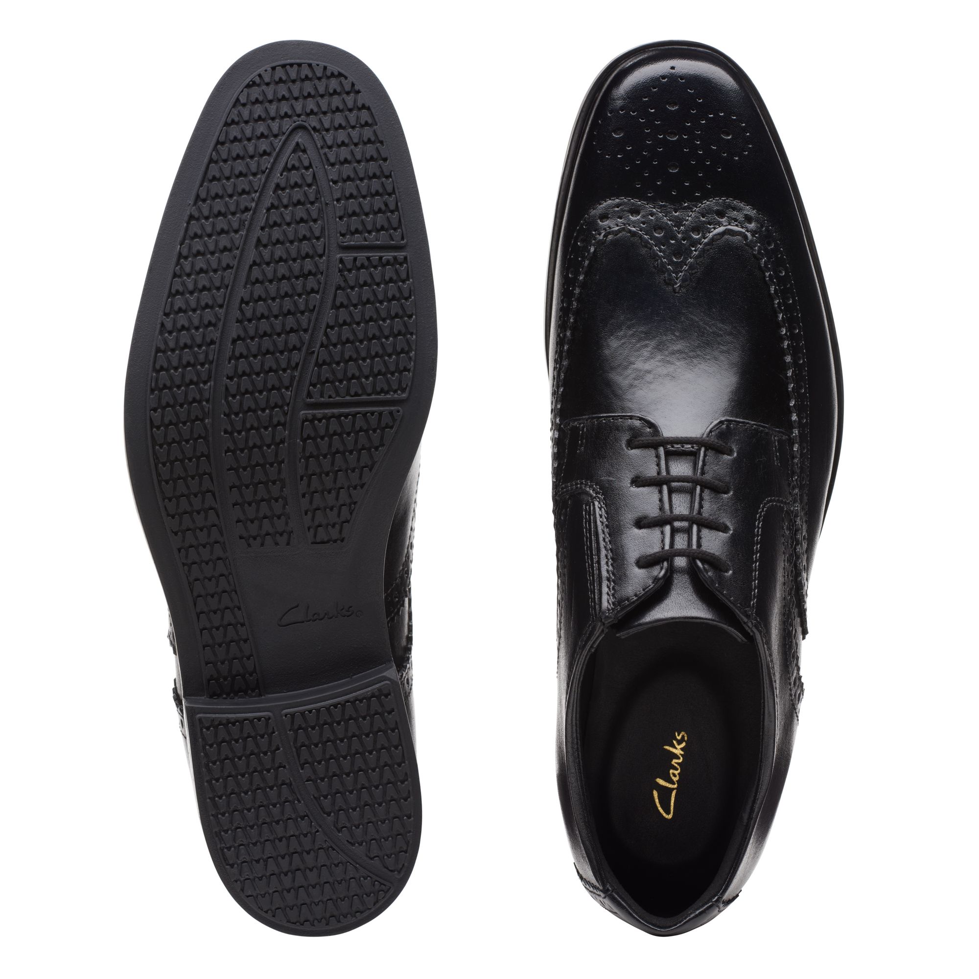 Men Kerton Lace Black Leather