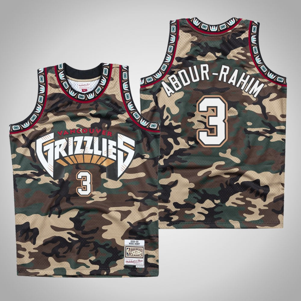 Shareef Abdur-Rahim Grizzlies #3 Woodland Camo Jersey