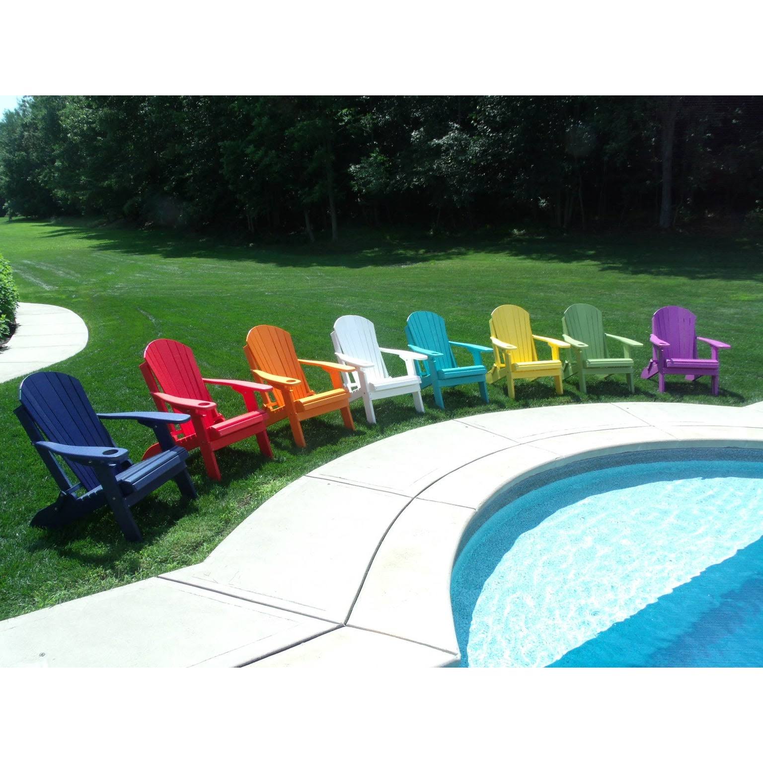 Folding Adirondack Chair - Eagle Collection - Barn Board/Black