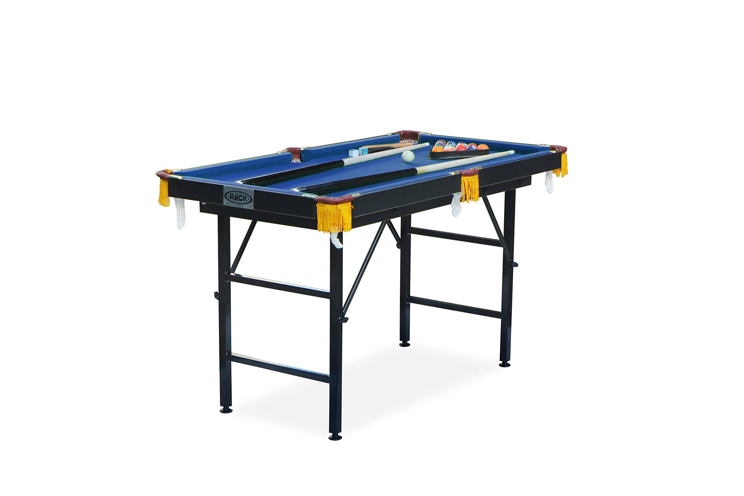 Rack Leo 4-Foot Foldable Billiard/Pool Table (Blue)