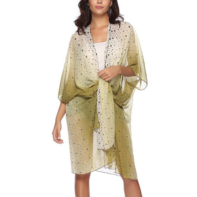 Casual Loose Sunscreen Printing Cardigan
