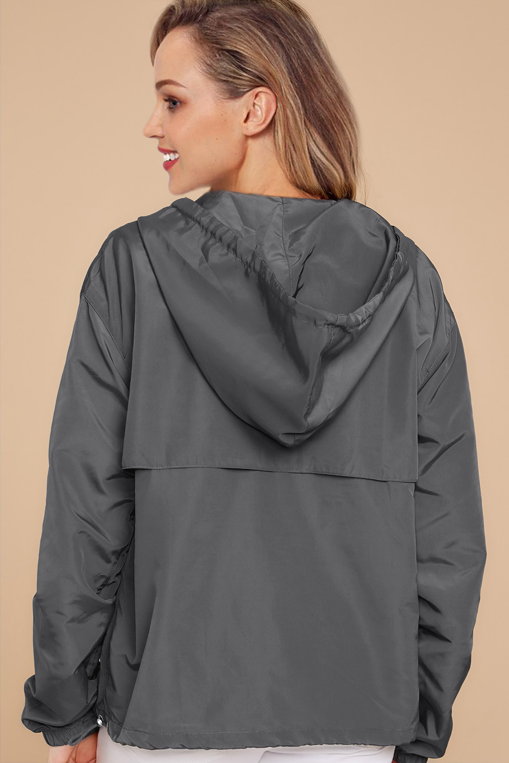 Gray Windbreak Jacket