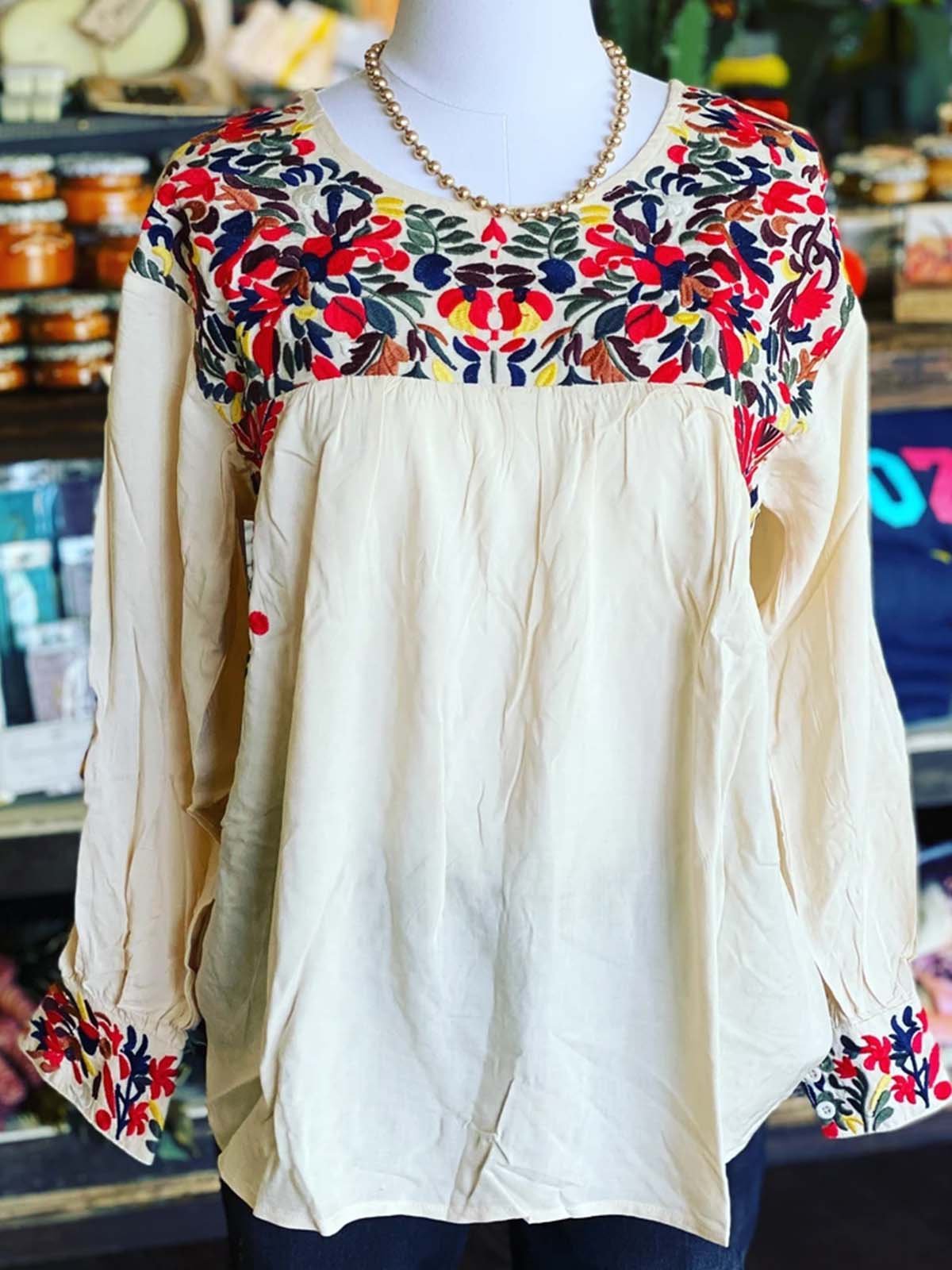 Crew Neck Long Sleeve Holiday Shirts & Tops