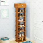 Wooden Shoe Rack Multilayer Shoe Shelf Space Saving Hallway Shoe Organizer