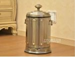 bronze stainless steel metal rubbish bin waste bin with foot pedal trash can kitchen for home decor