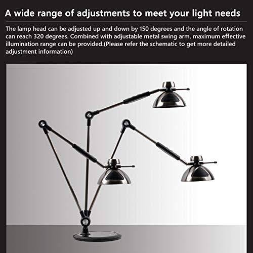 LED Table Lamp LED Desk Lamp, Metal Swing Arm Dimmable Drafting Gesture Control