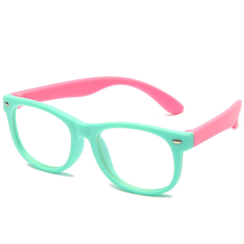 WarBLade New Anti Blue Light Kids Glasses Children Square Optical Frame Eyeware Boy Girls Computer Transparent Eyeglasses UV400