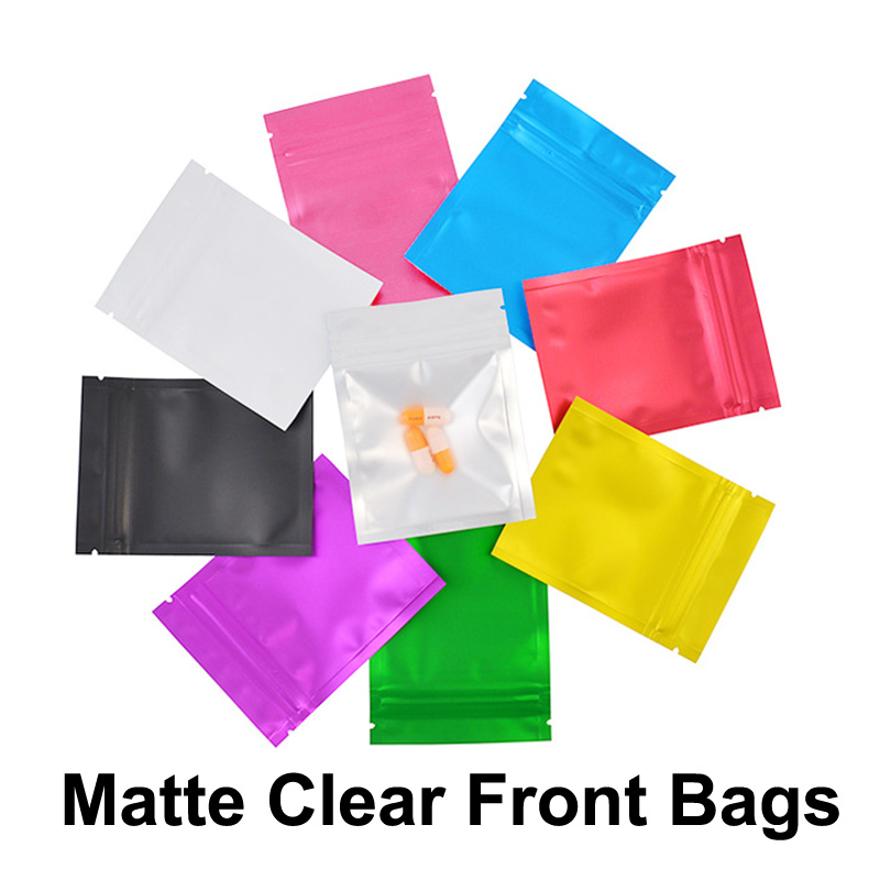 10x15cm Pouch Flat Aluminum Grade Metalized 3 Side Seal Plastic Zip Lock Food Metallic Small Zipper Ziplock Silver Foil Bag