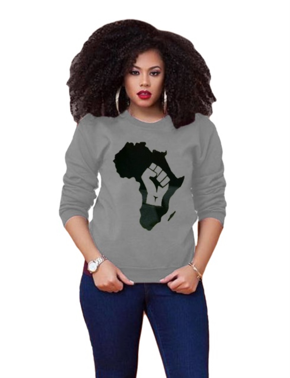 Autumn Round Neck Print Shirt