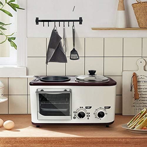 3-in-1 Electric Breakfast Station, Oven + Griddle + Cooking Pot