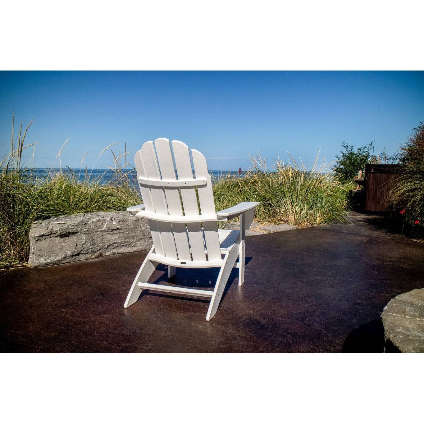 POLYWOOD Vineyard Curveback Adirondack Chair (Teak)