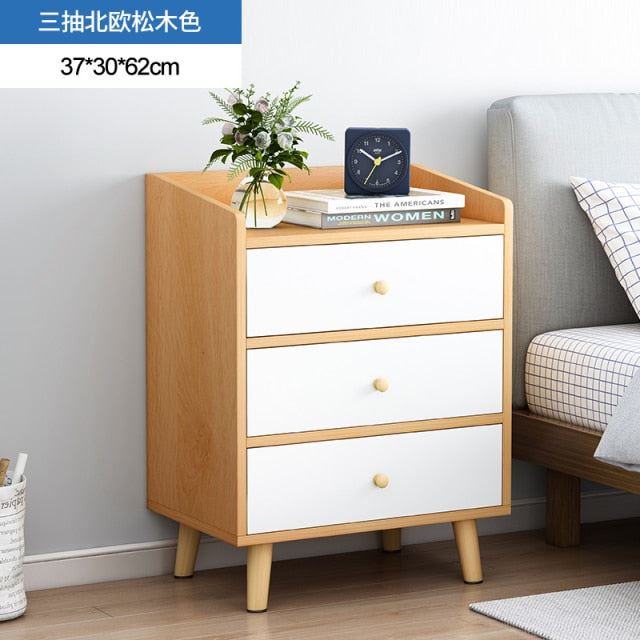 Living Room Furniture Bedside Table Simple Modern Small Apartment Hotel Drawer Nightstand
