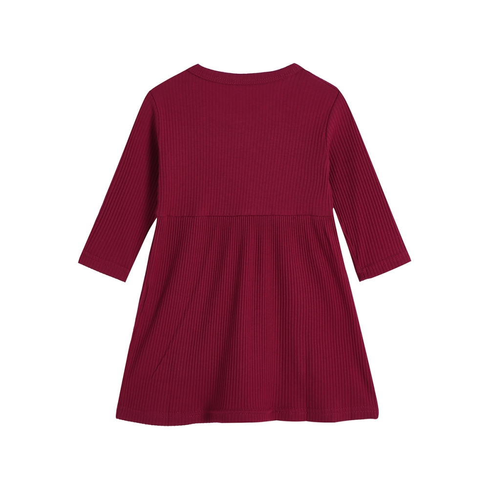 Kids Girl A-Line Autumn Dress with Pockets