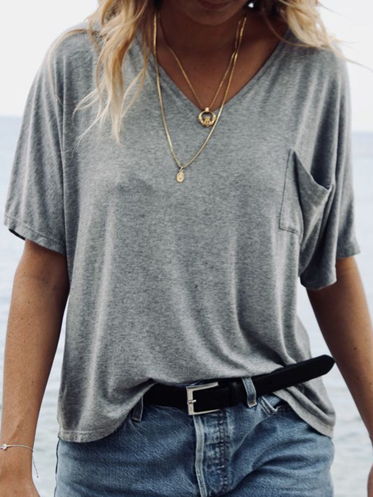 Women Summer Basic T Shirt Tops Tee