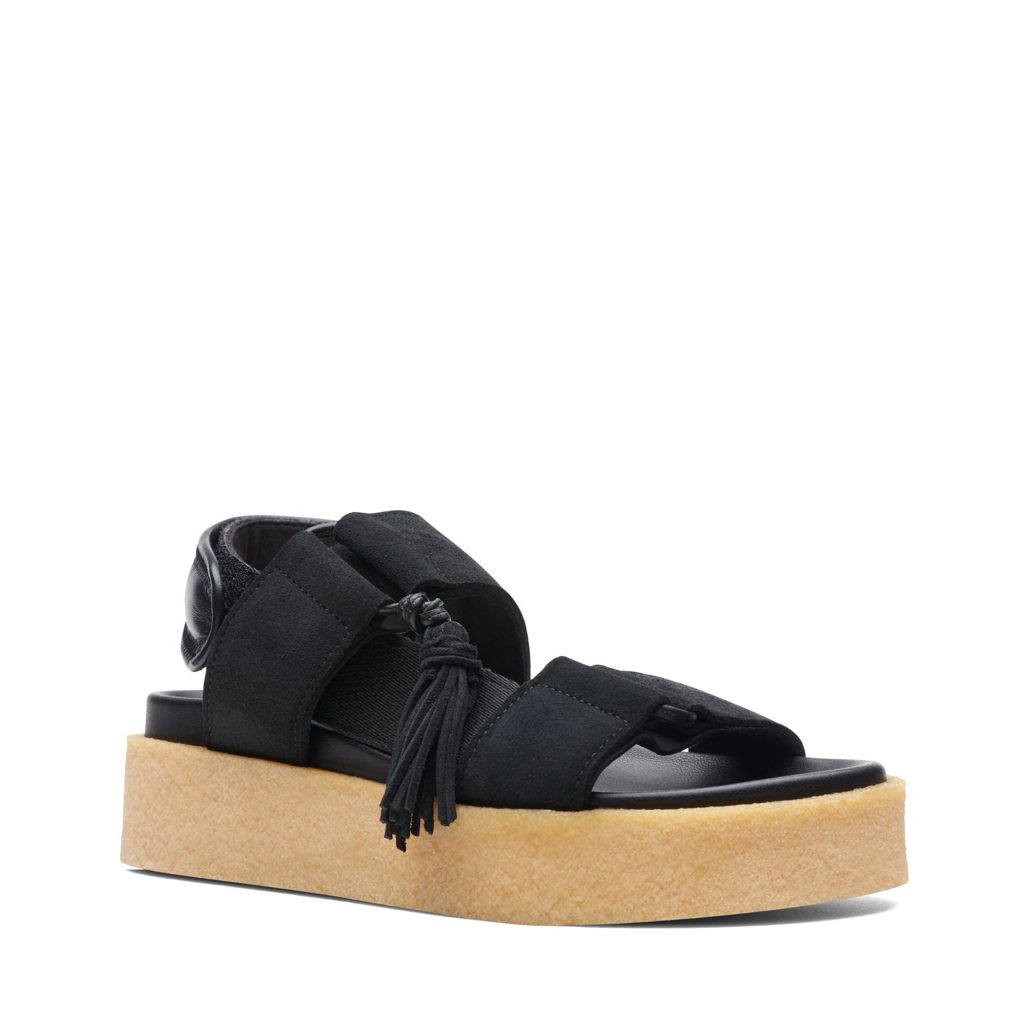 Women Sandals Crepe SNDL Black Combi