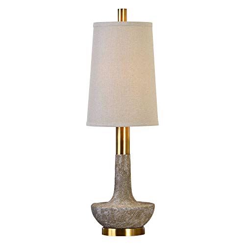 Uttermost Volongo Textured Stone Ivory Table Lamp
