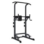 DOIT Power Tower Pull Up and Dip Station with Barbell Rests