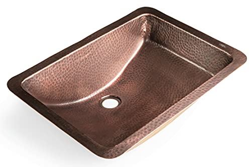 Hand Hammered Venetian Dual Mount Sink (21 inches), (Rectangle)