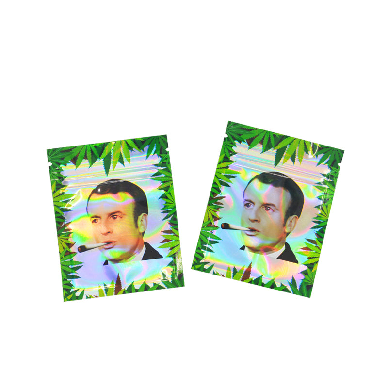 7x9cm 1g Printed Bags Laser Holographic Zip Lock Bags