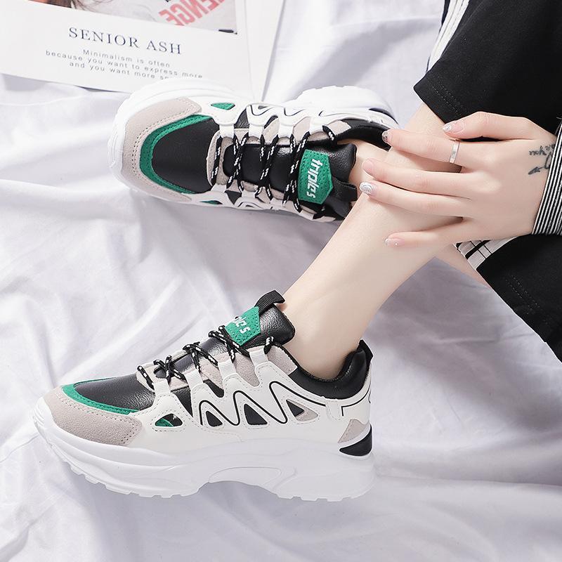 Women's Fashion Casual Colorblock Platform Shoes