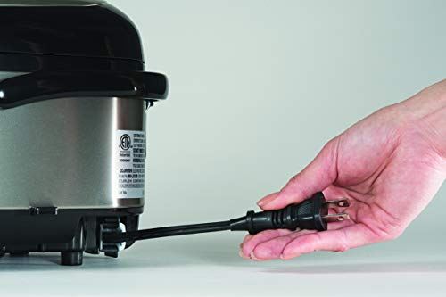 Rice Cooker & Warmer, 3-Cups (uncooked), Stainless Black