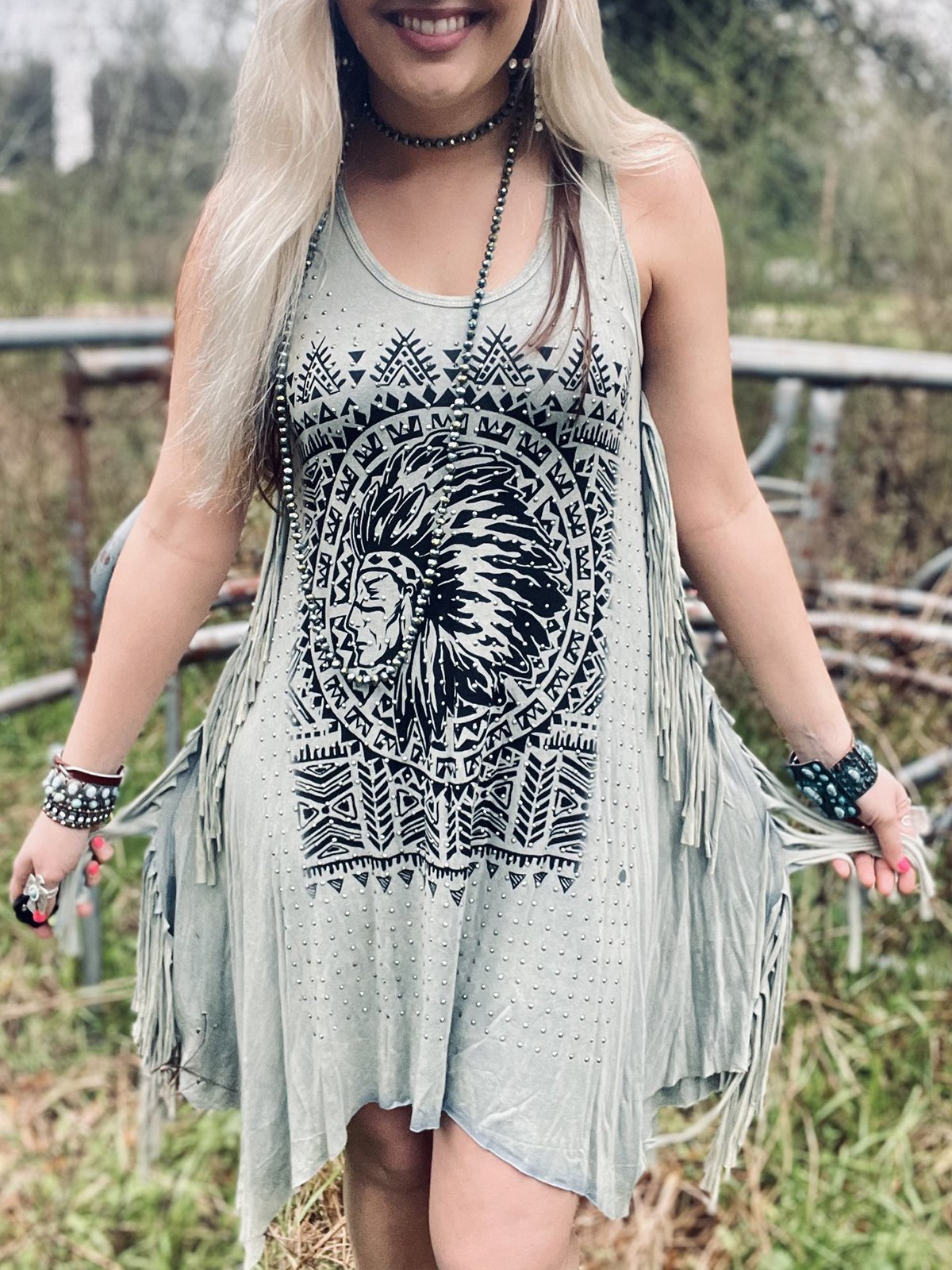 Casual Tribal Printed Dresses
