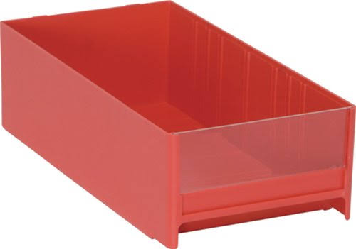 Quantum Storage Idr204Rd Interlocking Drawer,11X3.3 In.,Red