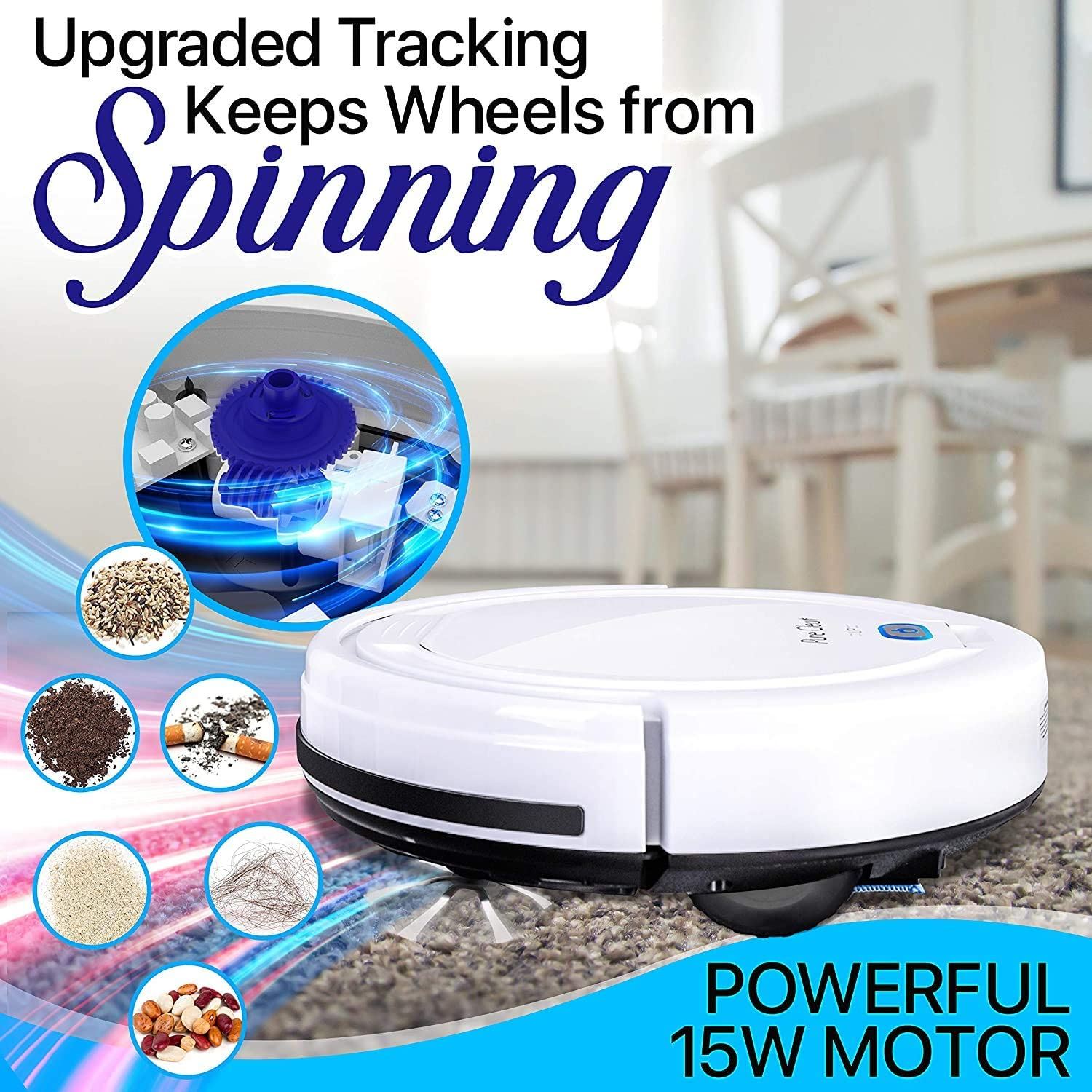 Automatic Robot Vacuum Cleaner/ White