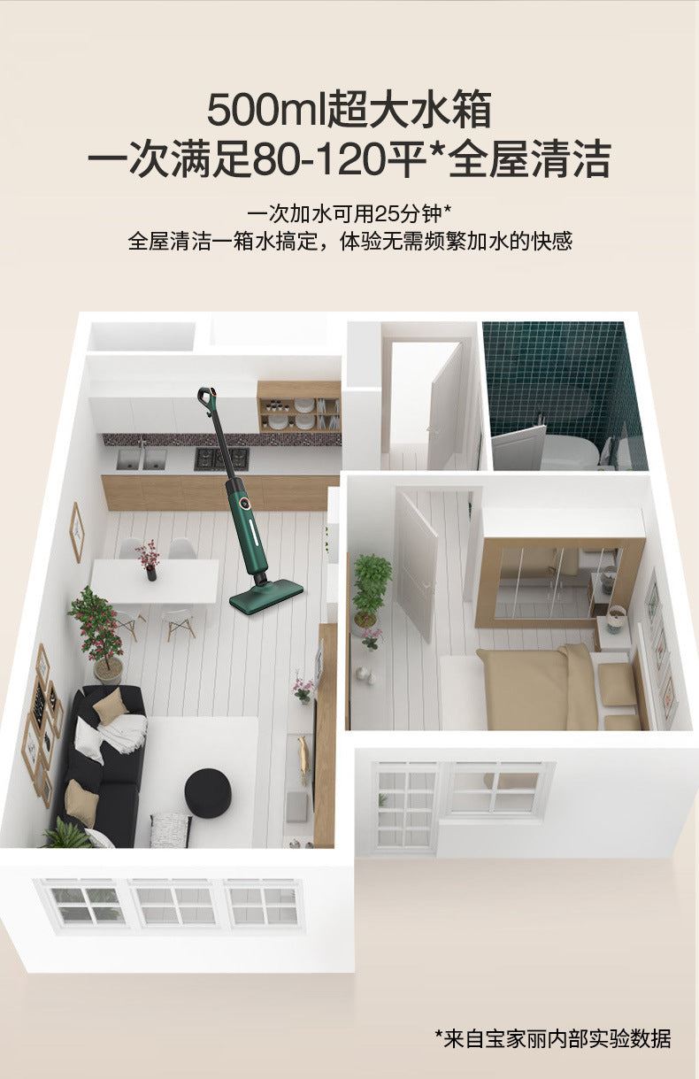 Steam Mop High Temperature Household Multifunctional Electric Mop