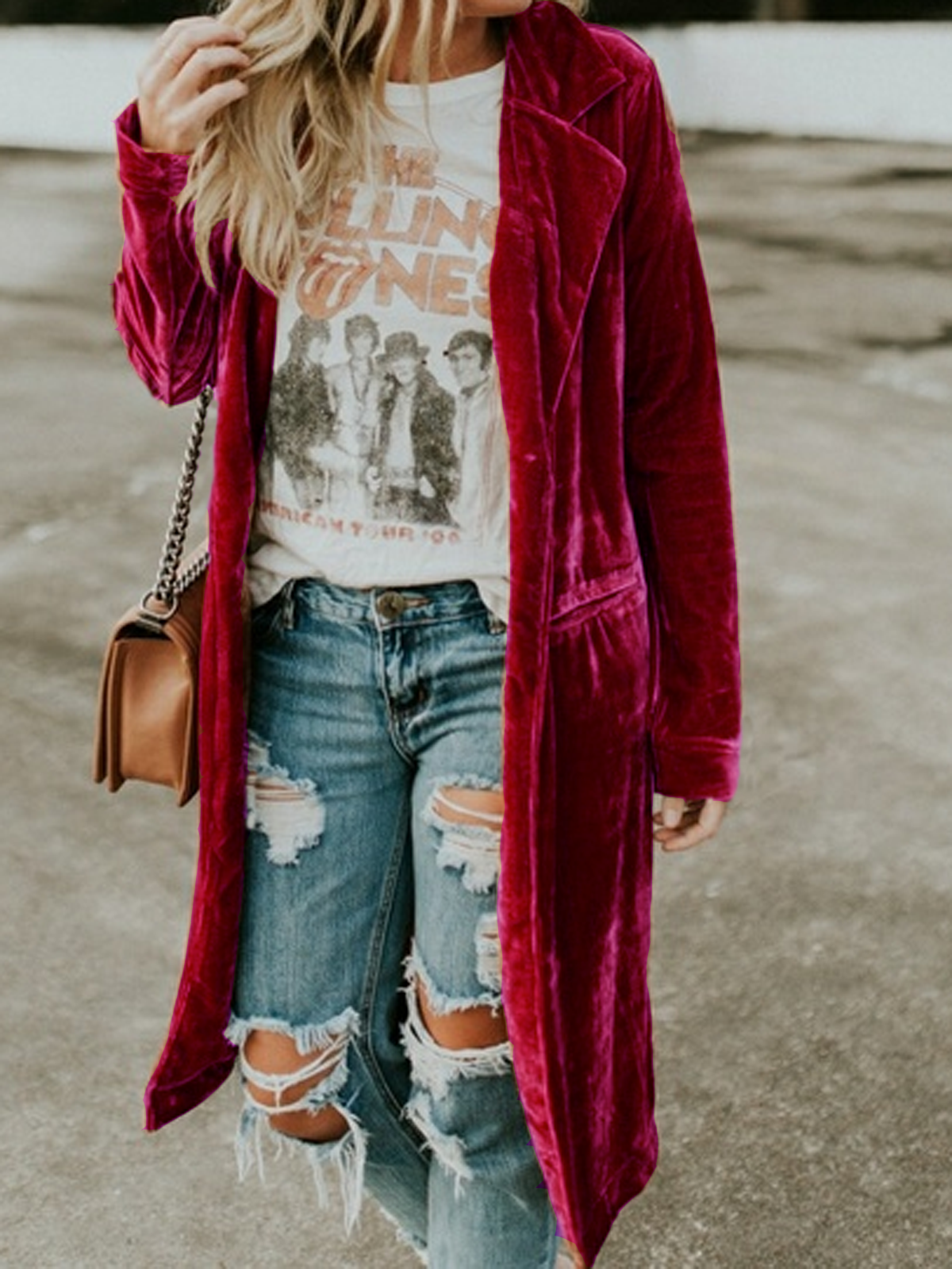 Holiday Velvet Solid Outerwear