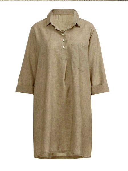 Half Sleeve Casual Linen Maxi Dresses