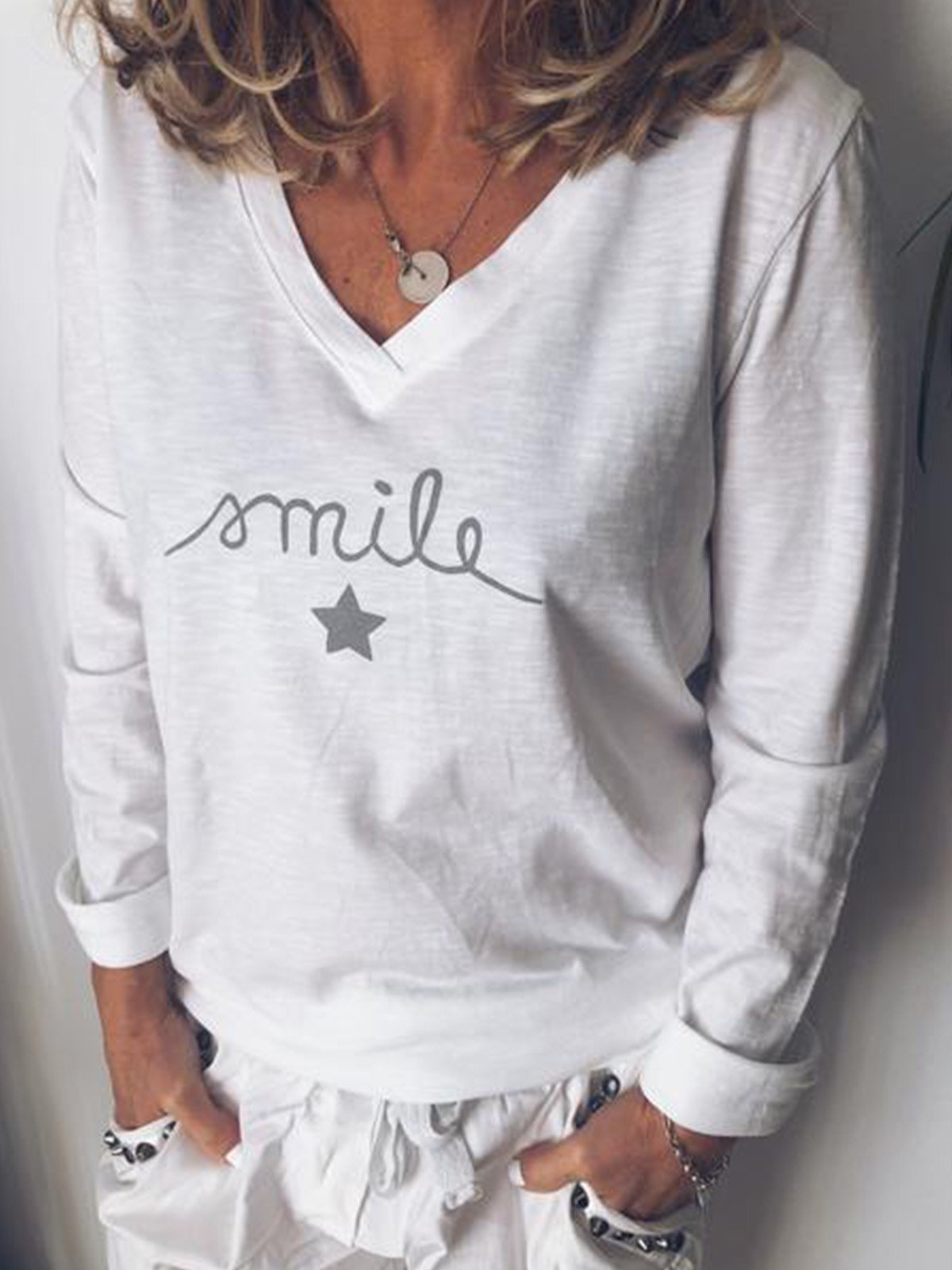 Women Casual Tops Tunic Blouse Shirt Sweater