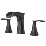 Jaida Waterfall Widespread Bathroom Sink Faucet, Tuscan Bronze