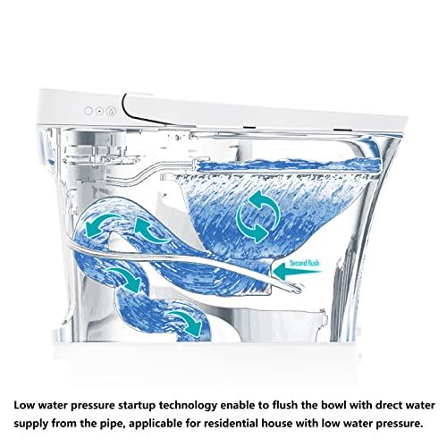 One-Piece Intelligent Toilet with Integrated Bidet & Remote Control