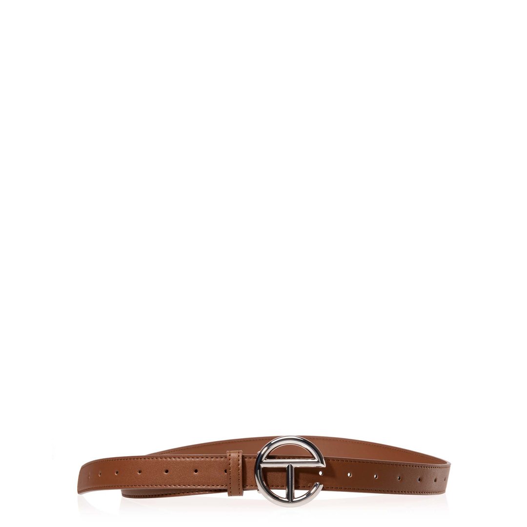 Logo Belt - Silver/Tan